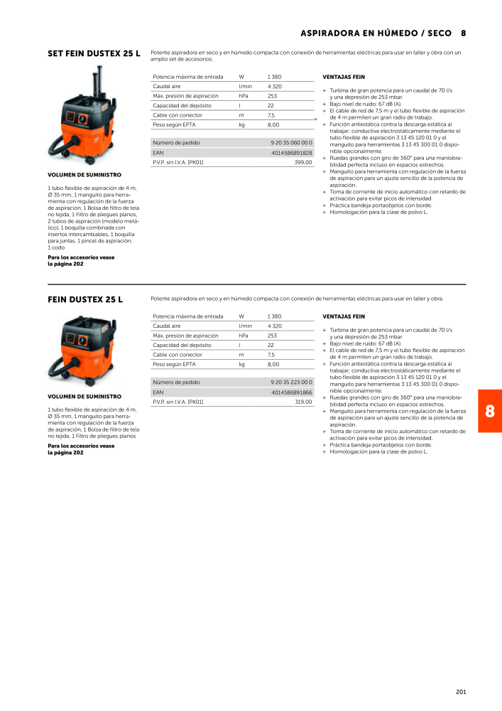 FEIN Catálogo Herramientas eléctricas NR.: 19892 - Seite 203