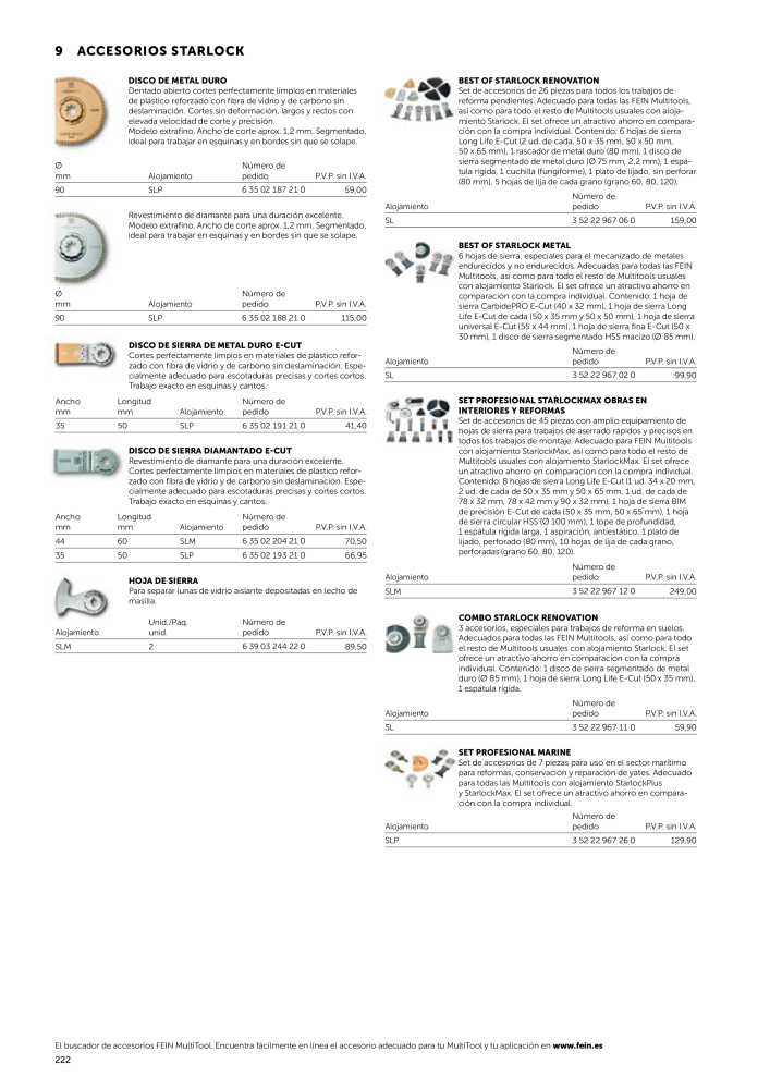 FEIN Catálogo Herramientas eléctricas NR.: 19892 - Seite 224