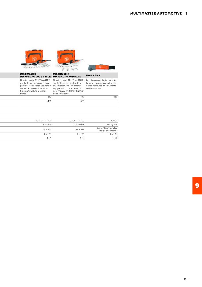 FEIN Catálogo Herramientas eléctricas NR.: 19892 - Seite 233