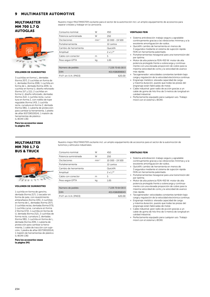 FEIN Catálogo Herramientas eléctricas Nº: 19892 - Página 236