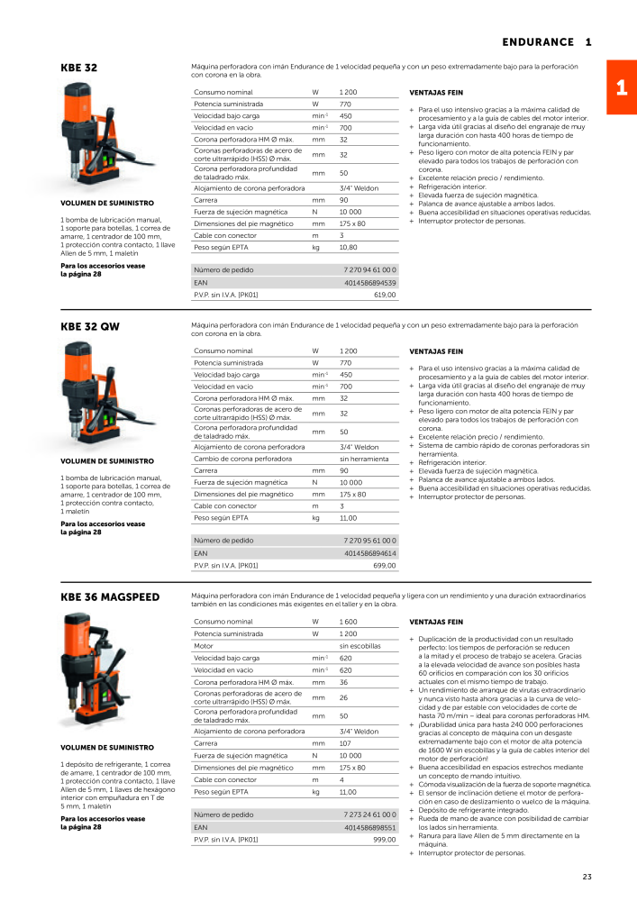 FEIN Catálogo Herramientas eléctricas n.: 19892 - Pagina 25