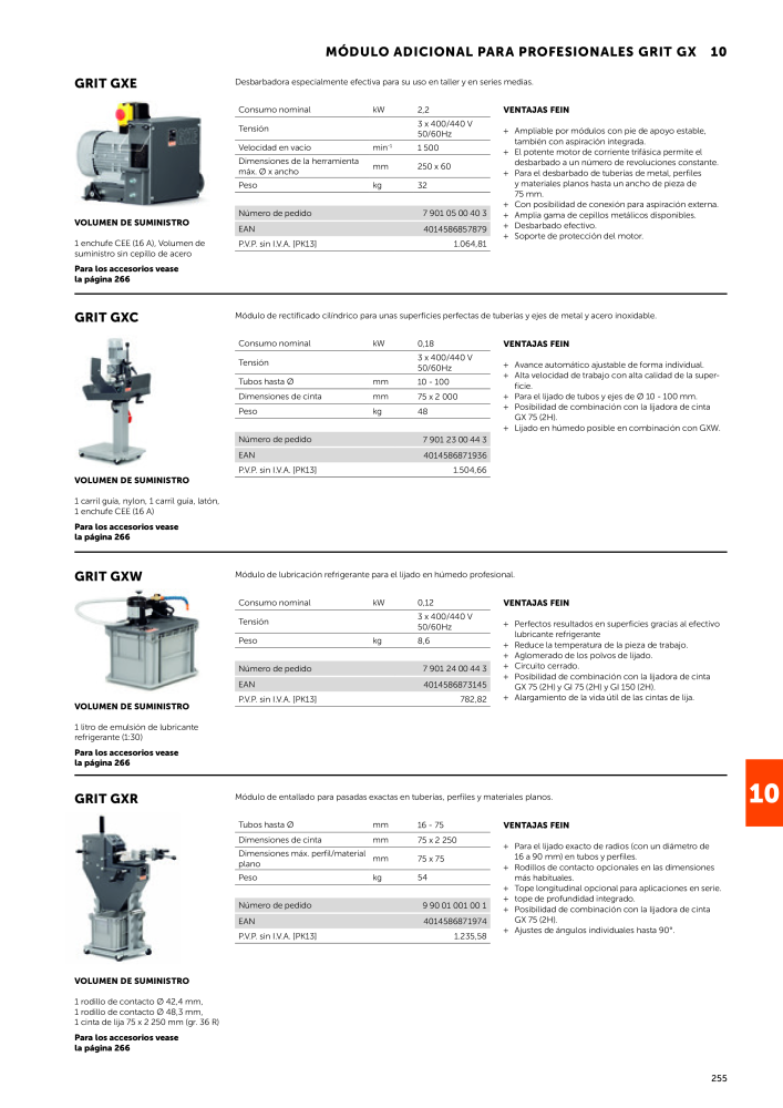 FEIN Catálogo Herramientas eléctricas Nº: 19892 - Página 257