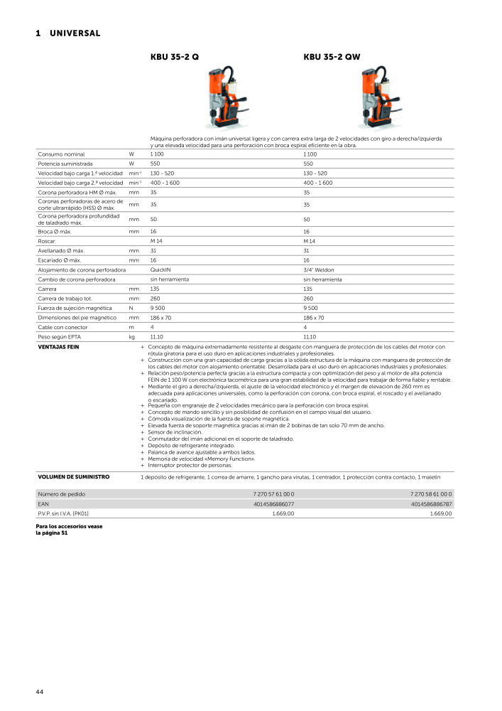 FEIN Catálogo Herramientas eléctricas Nº: 19892 - Página 46