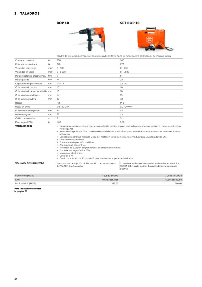 FEIN Catálogo Herramientas eléctricas Nº: 19892 - Página 70