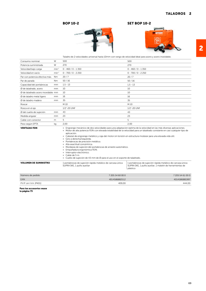 FEIN Catálogo Herramientas eléctricas Nº: 19892 - Página 71