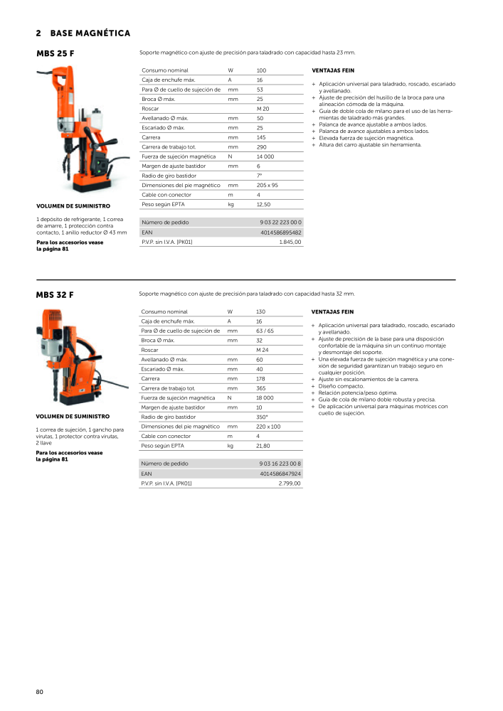 FEIN Catálogo Herramientas eléctricas NR.: 19892 - Seite 82
