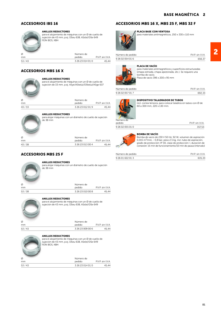 FEIN Catálogo Herramientas eléctricas Nº: 19892 - Página 83