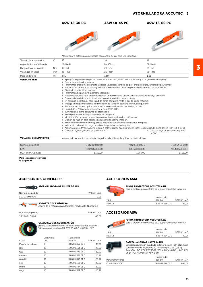 FEIN Catálogo Herramientas eléctricas NR.: 19892 - Seite 97