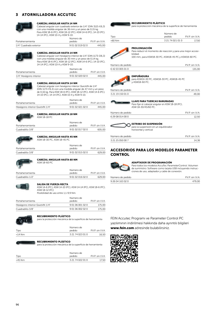 FEIN Catálogo Herramientas eléctricas NR.: 19892 - Seite 98
