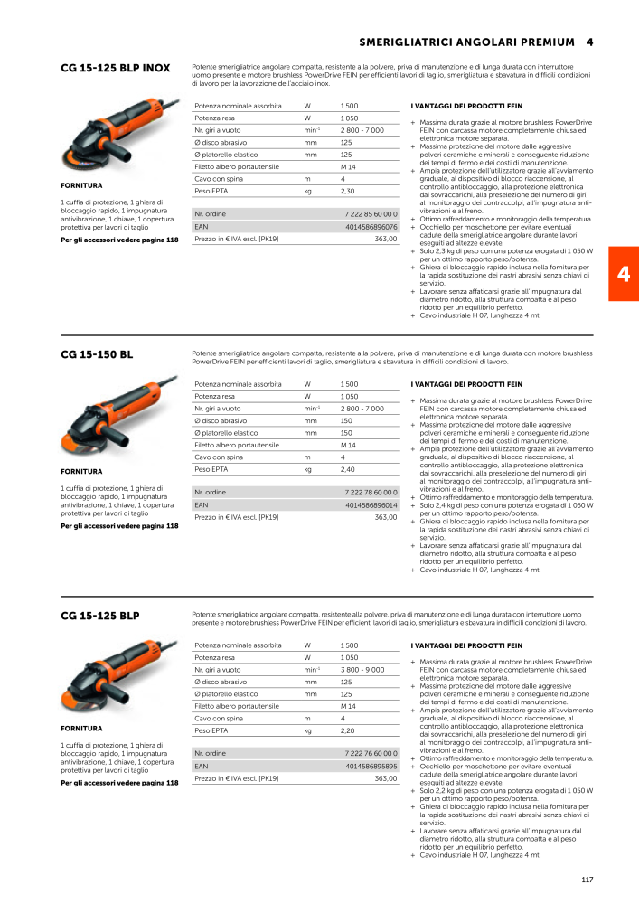 FEIN Catalogo Utensili elettrici NO.: 19896 - Page 119