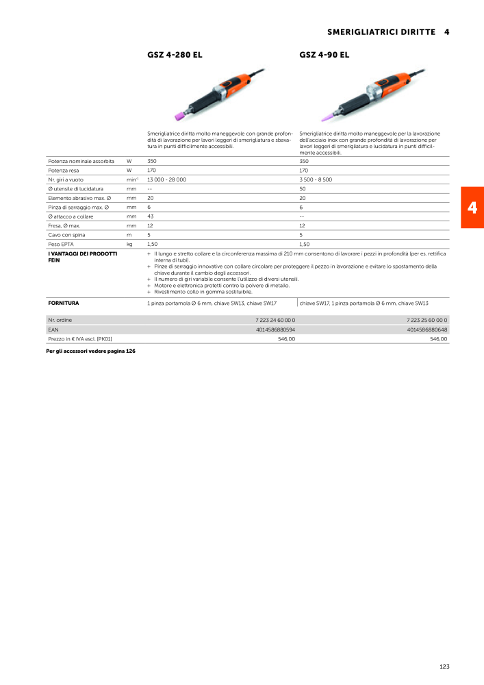 FEIN Catalogo Utensili elettrici NR.: 19896 - Seite 125
