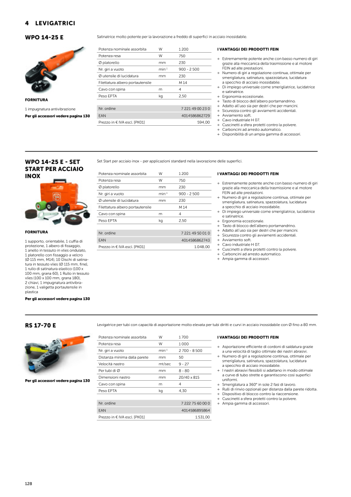 FEIN Catalogo Utensili elettrici n.: 19896 - Pagina 130