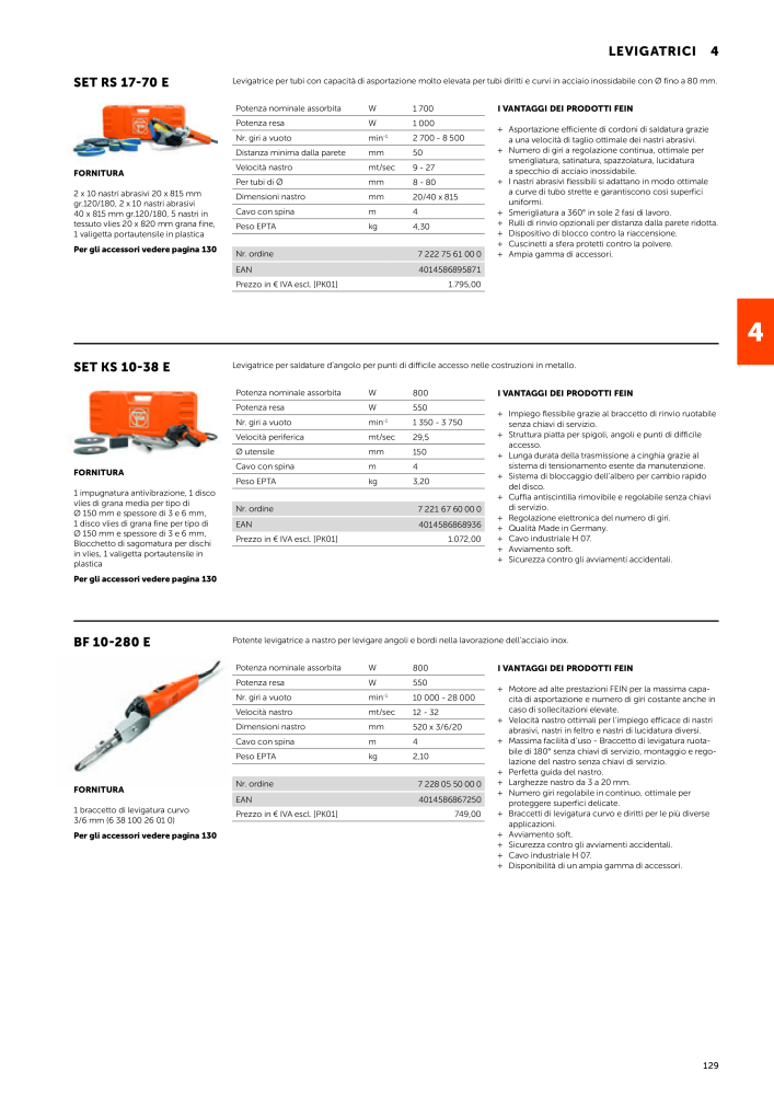 FEIN Catalogo Utensili elettrici NR.: 19896 - Pagina 131