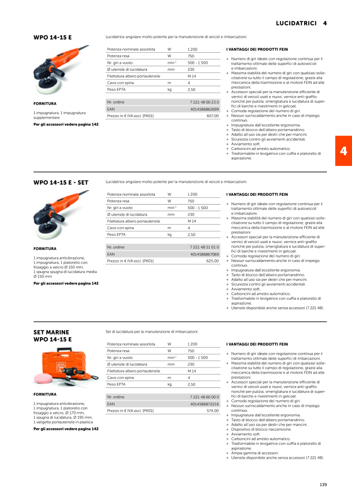 FEIN Catalogo Utensili elettrici NO.: 19896 - Page 141