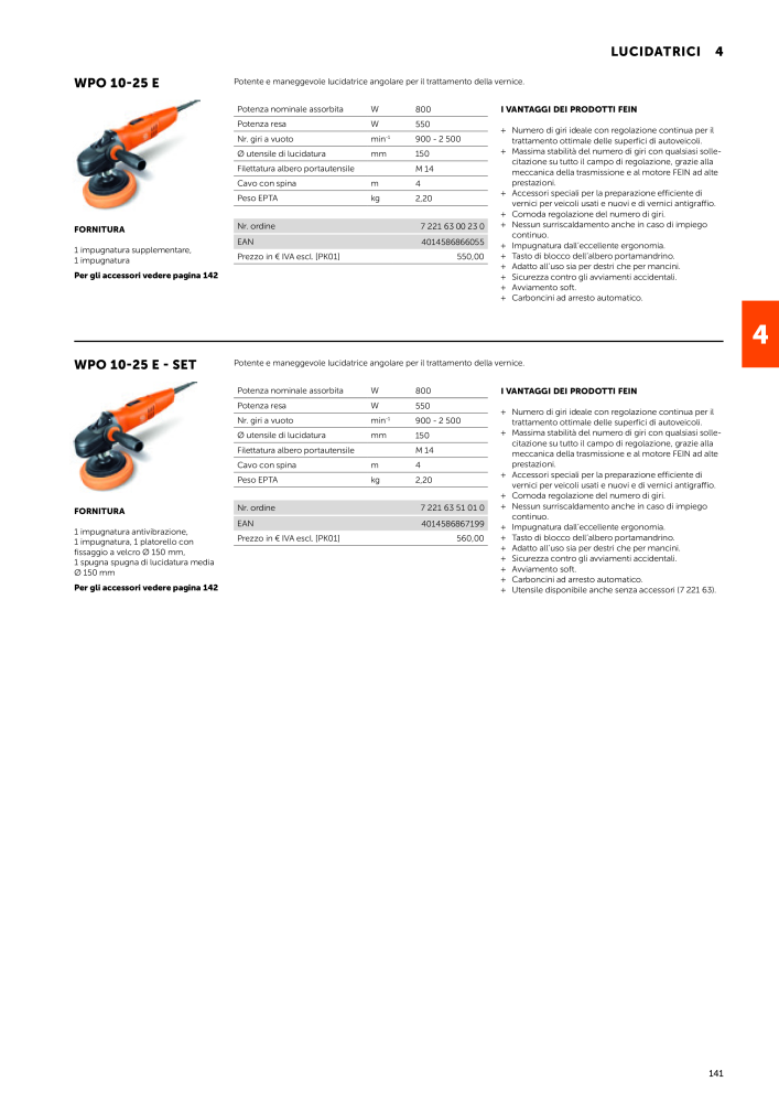 FEIN Catalogo Utensili elettrici NR.: 19896 - Pagina 143