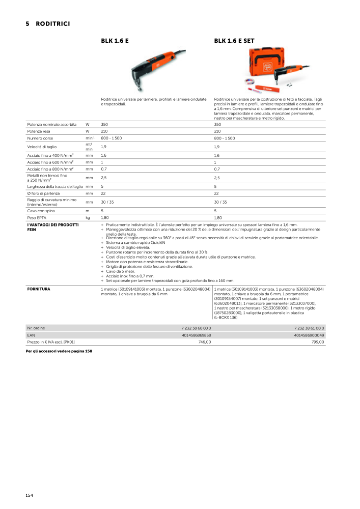 FEIN Catalogo Utensili elettrici NR.: 19896 - Strona 156