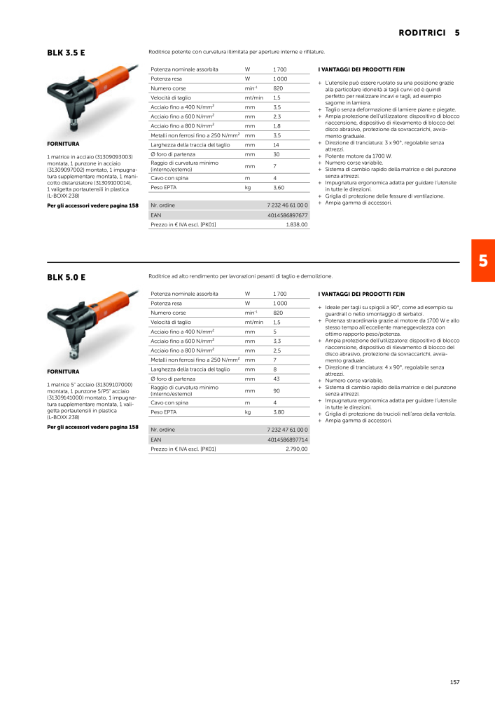 FEIN Catalogo Utensili elettrici NEJ.: 19896 - Sida 159