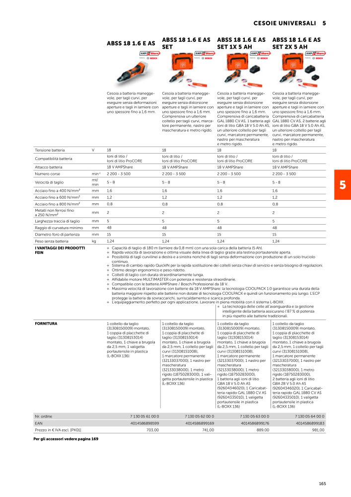 FEIN Catalogo Utensili elettrici NR.: 19896 - Pagina 167