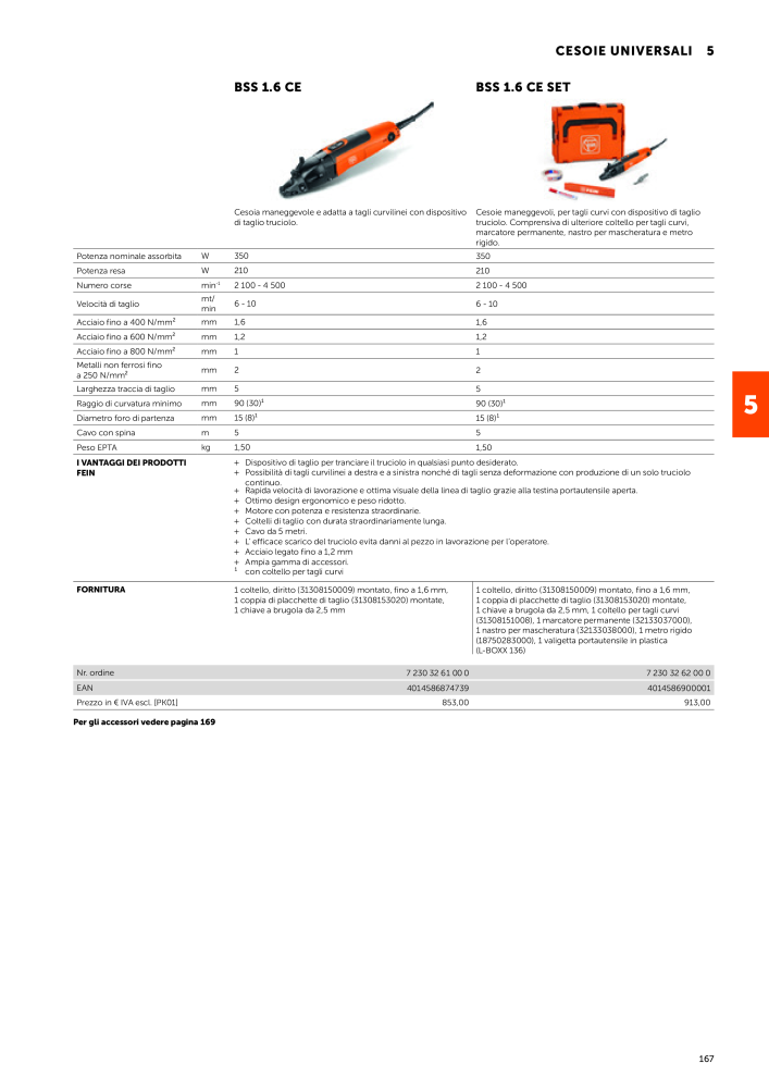 FEIN Catalogo Utensili elettrici NR.: 19896 - Seite 169