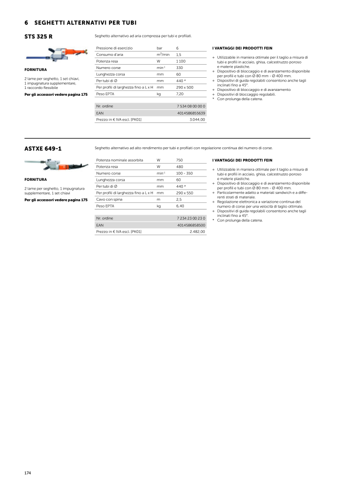 FEIN Catalogo Utensili elettrici NR.: 19896 - Pagina 176