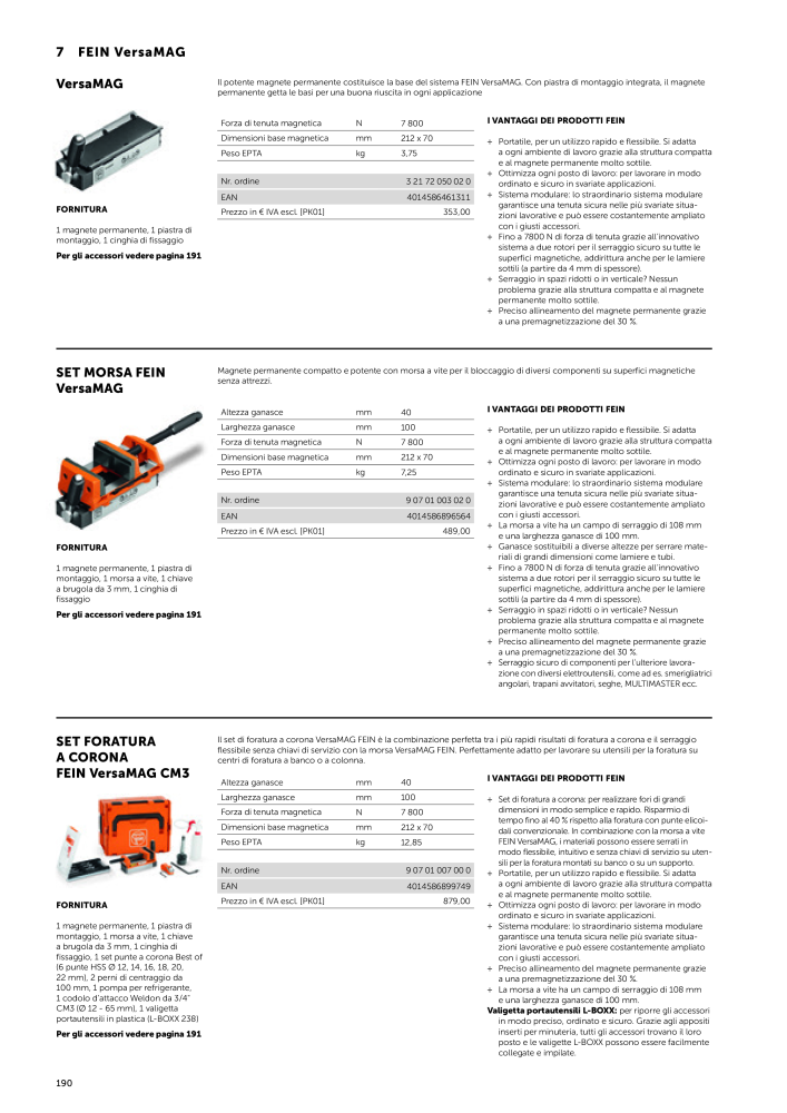 FEIN Catalogo Utensili elettrici NR.: 19896 - Strona 192