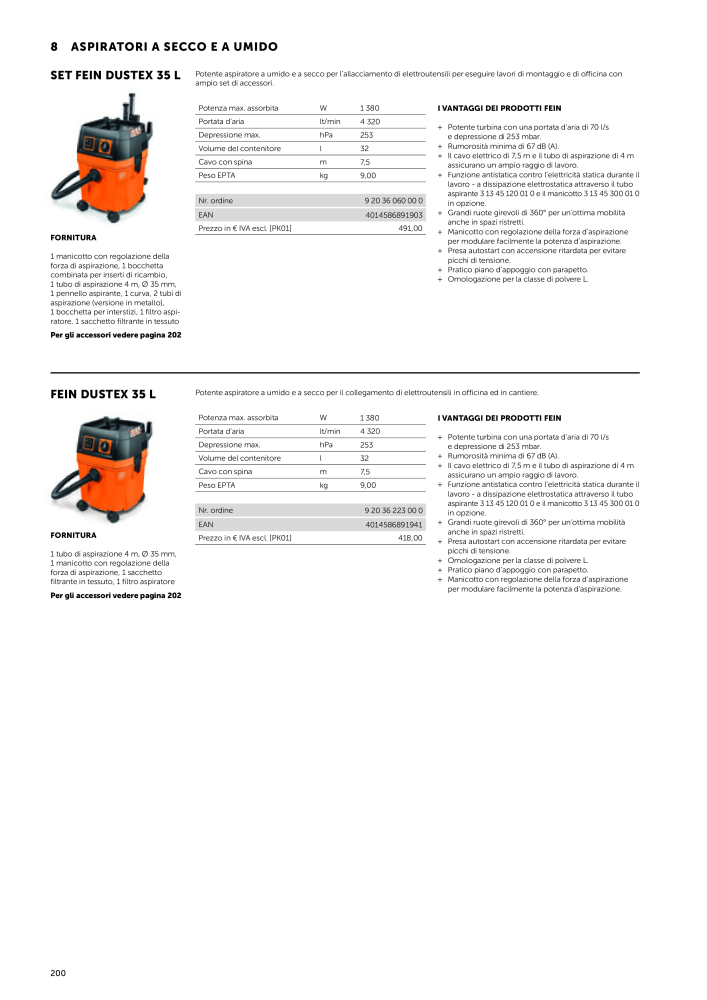 FEIN Catalogo Utensili elettrici NR.: 19896 - Strona 202