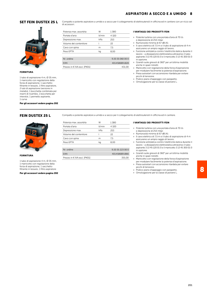 FEIN Catalogo Utensili elettrici NO.: 19896 - Page 203