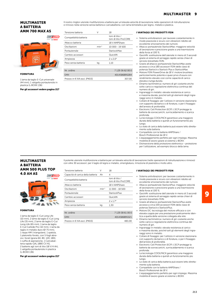 FEIN Catalogo Utensili elettrici NEJ.: 19896 - Sida 215