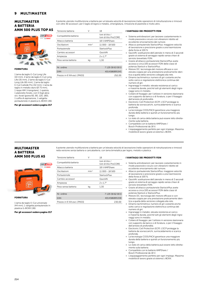 FEIN Catalogo Utensili elettrici NEJ.: 19896 - Sida 216