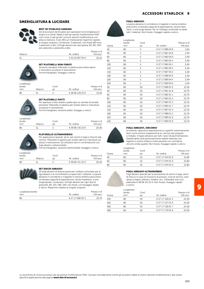 FEIN Catalogo Utensili elettrici NR.: 19896 - Seite 225