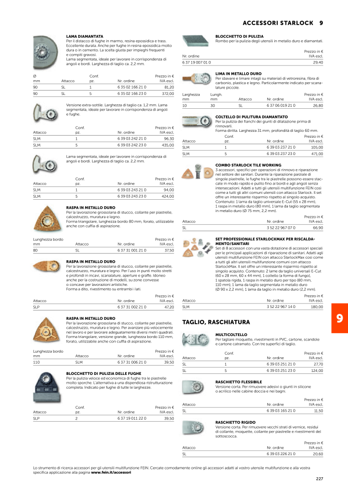 FEIN Catalogo Utensili elettrici n.: 19896 - Pagina 229