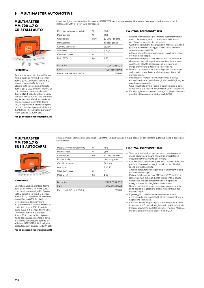 FEIN Catalogo Utensili elettrici NO.: 19896 - Page 236