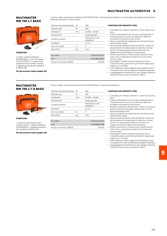 FEIN Catalogo Utensili elettrici n.: 19896 - Pagina 237