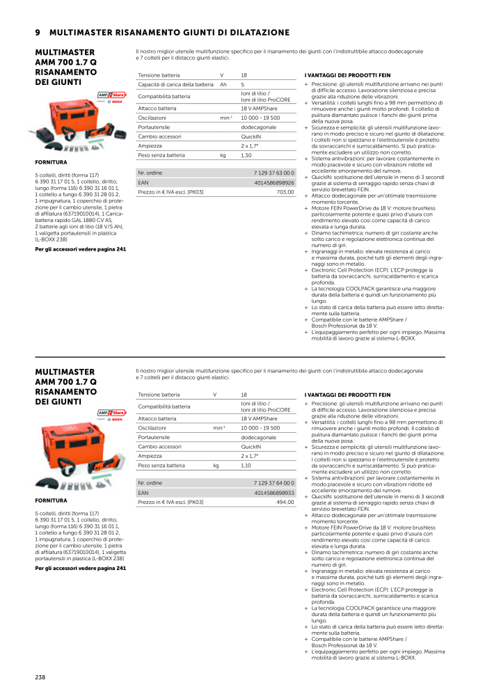 FEIN Catalogo Utensili elettrici NR.: 19896 - Seite 240