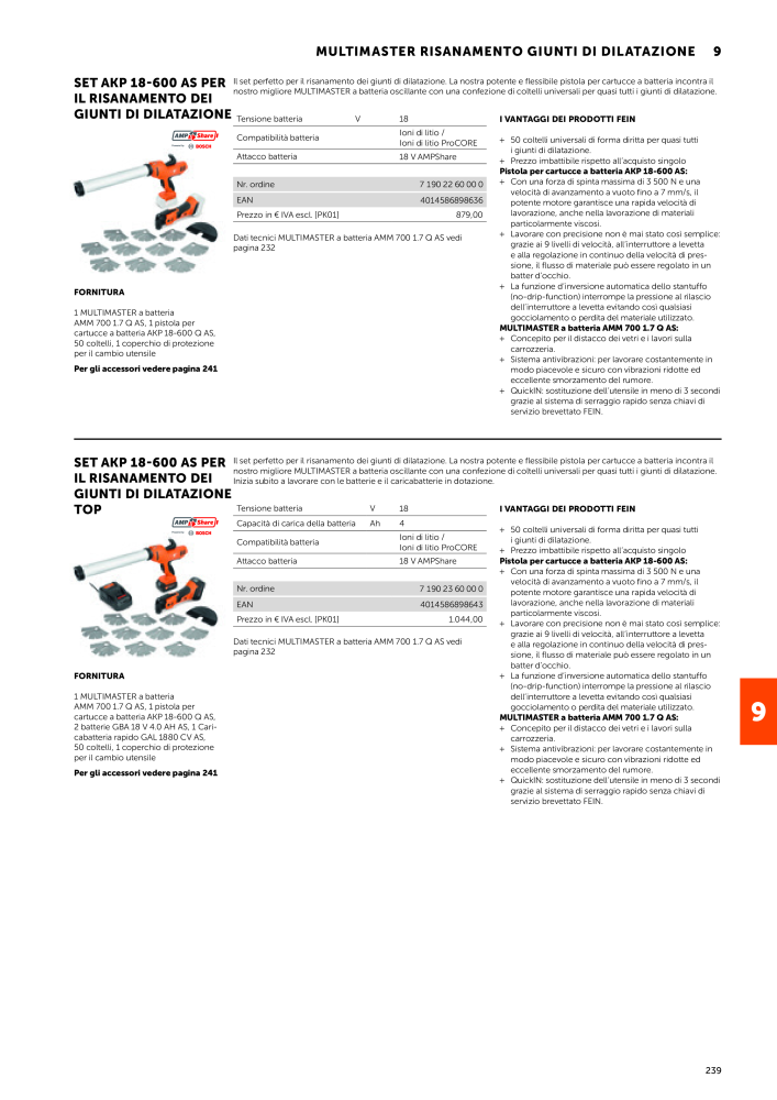 FEIN Catalogo Utensili elettrici NR.: 19896 - Seite 241