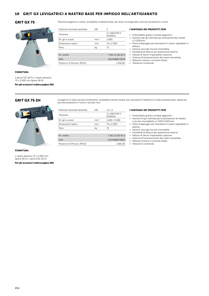 FEIN Catalogo Utensili elettrici Nº: 19896 - Página 256