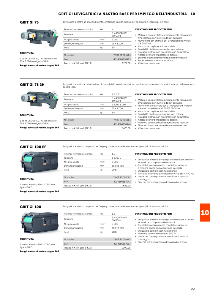 FEIN Catalogo Utensili elettrici Č. 19896 - Strana 259