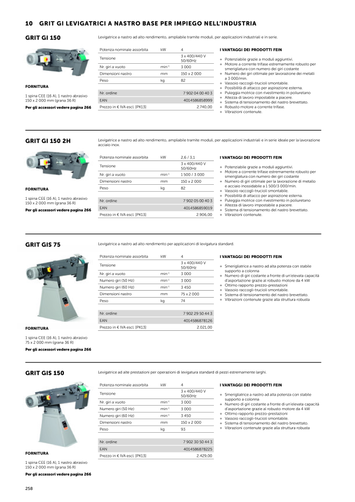 FEIN Catalogo Utensili elettrici n.: 19896 - Pagina 260