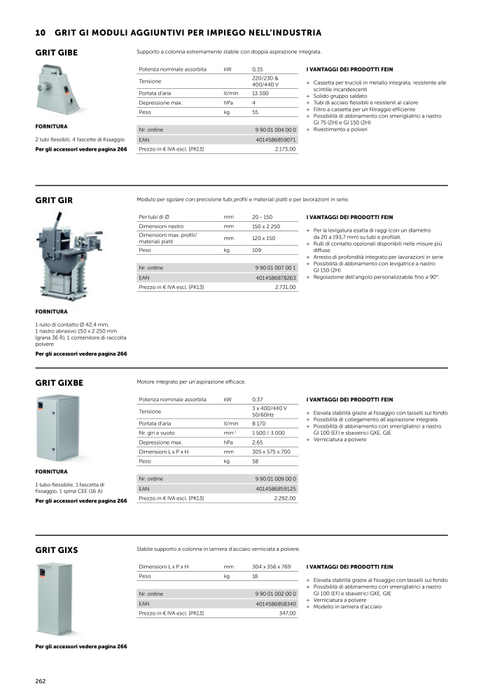 FEIN Catalogo Utensili elettrici NR.: 19896 - Seite 264