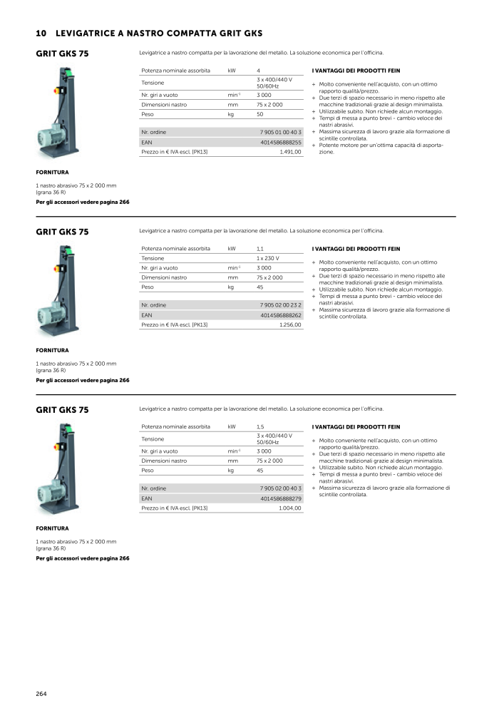 FEIN Catalogo Utensili elettrici Nº: 19896 - Página 266