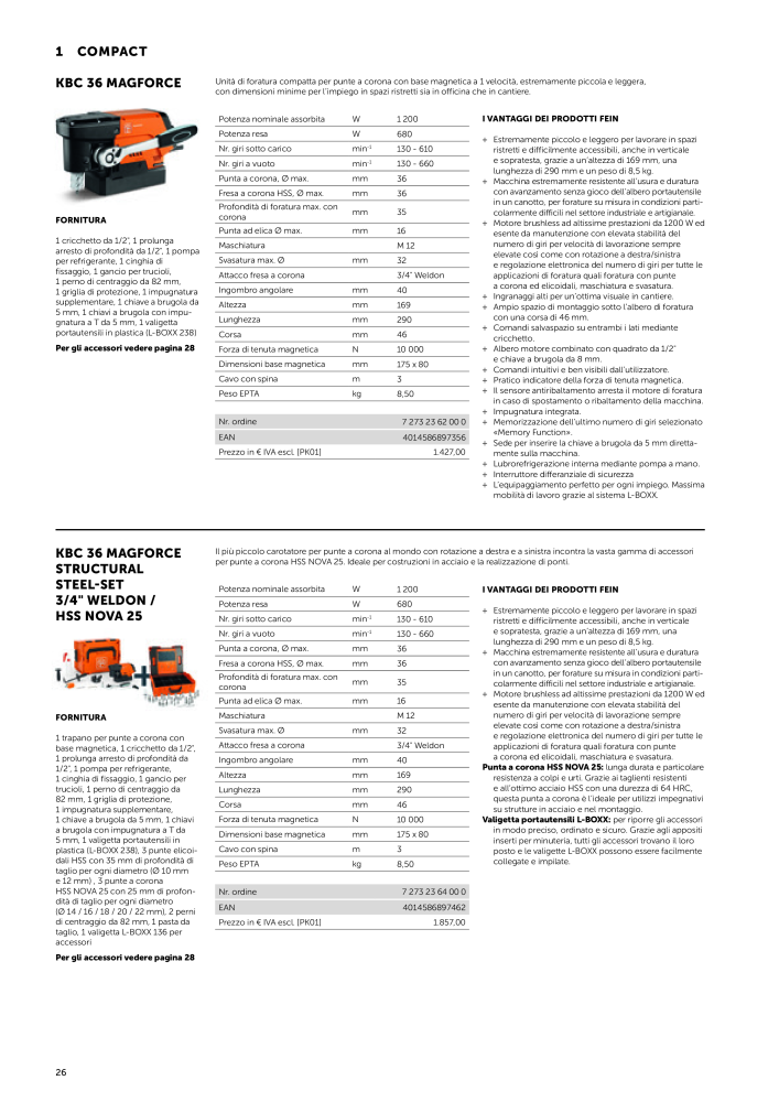 FEIN Catalogo Utensili elettrici n.: 19896 - Pagina 28