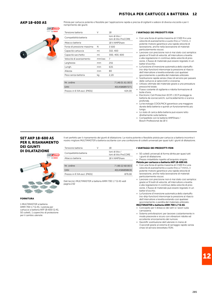 FEIN Catalogo Utensili elettrici NR.: 19896 - Pagina 287