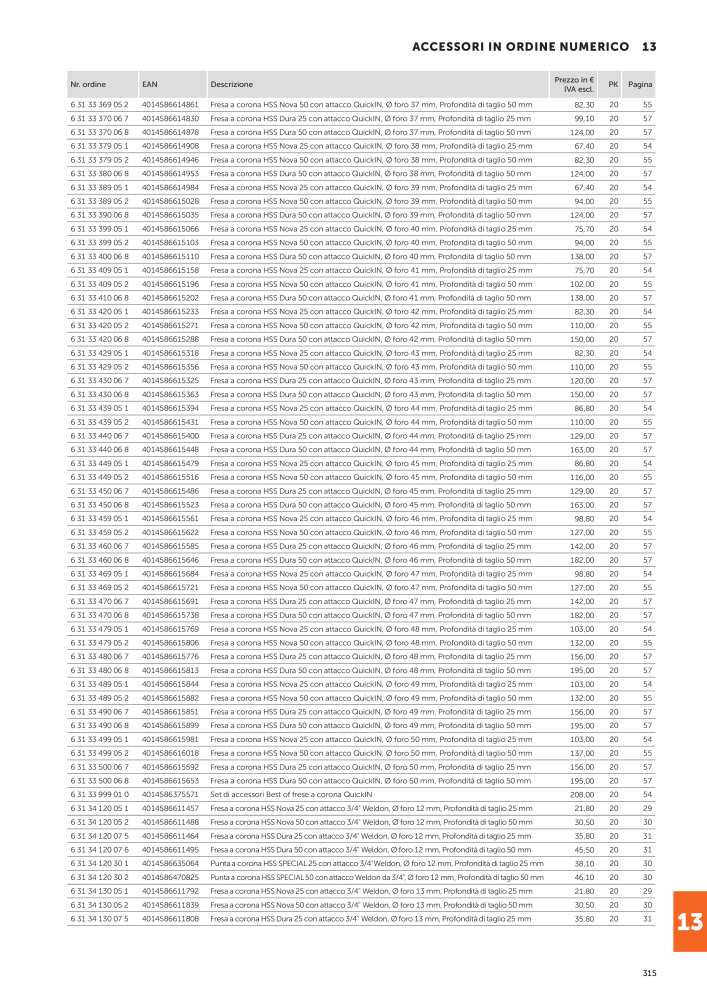 FEIN Catalogo Utensili elettrici NO.: 19896 - Page 317