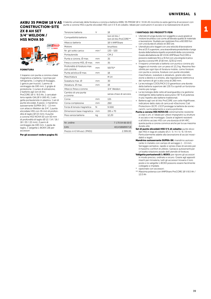 FEIN Catalogo Utensili elettrici NR.: 19896 - Pagina 41