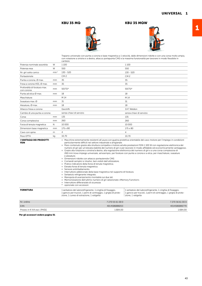 FEIN Catalogo Utensili elettrici Č. 19896 - Strana 45