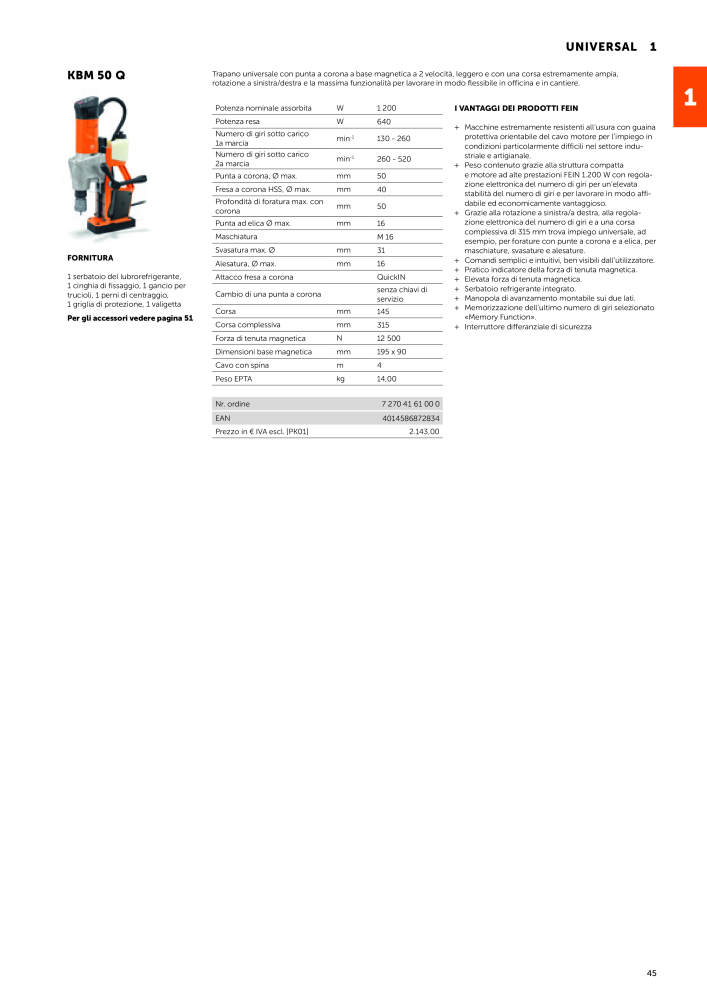 FEIN Catalogo Utensili elettrici Nº: 19896 - Página 47