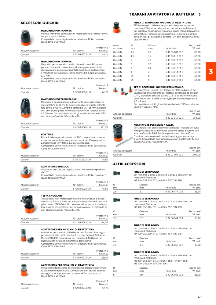 FEIN Catalogo Utensili elettrici NR.: 19896 - Pagina 89