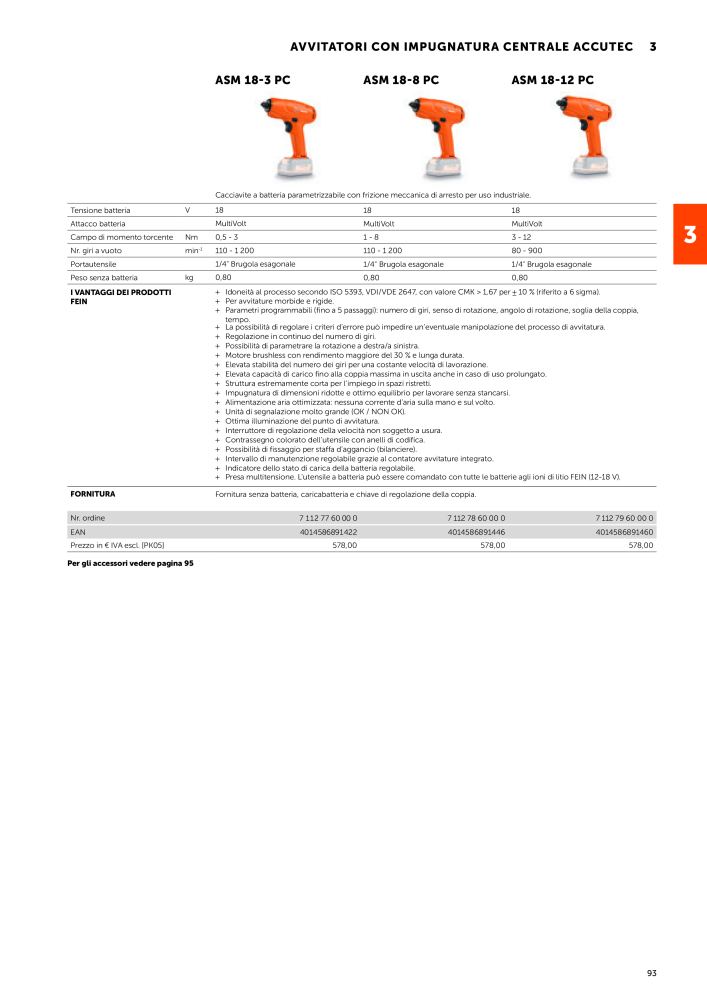 FEIN Catalogo Utensili elettrici NR.: 19896 - Pagina 95