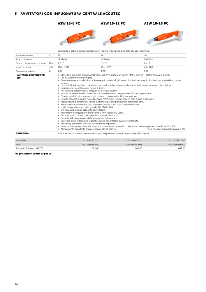 FEIN Catalogo Utensili elettrici Nº: 19896 - Página 96