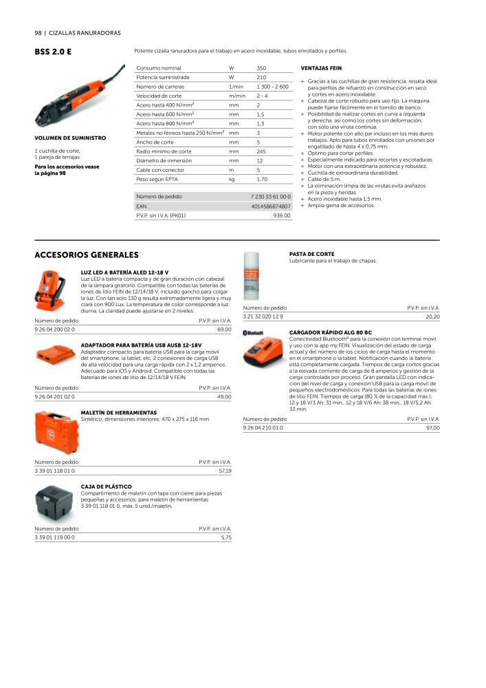 FEIN Catálogo Ferramentas elétricas NR.: 19902 - Seite 100